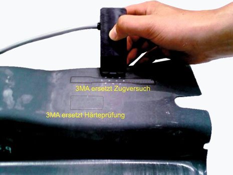 Manual testing mechanical properties of car body hot forming parts